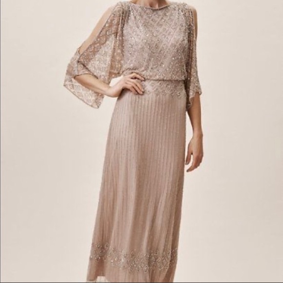 NWT BHLDN Bathilda Beaded Gown Maxi Dress - Picture 1 of 12
